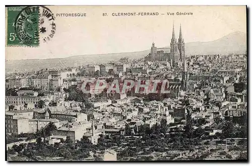 Cartes postales L'Auvergne Pittoresque Clermont Ferrand vue generale