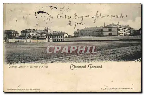 Cartes postales Clermont Ferrand Quartier Desaix et Caserne d'Assas Militaria