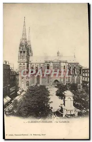 Cartes postales Clermont Ferrand la cathedrale