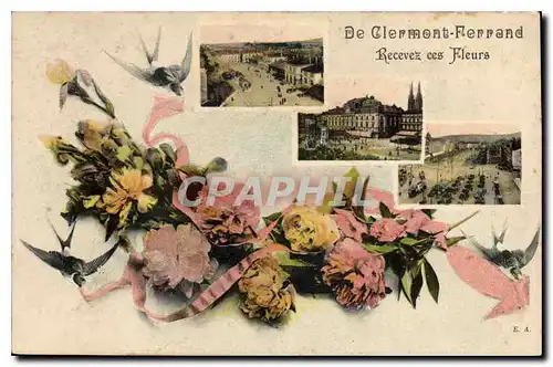 Cartes postales De Clermont Ferrand Recevez ces Fleurs