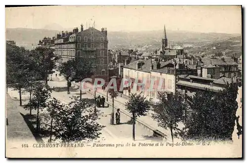 Cartes postales Clermont Ferrand Panorama pris de la Poterne et le Puy de Dome