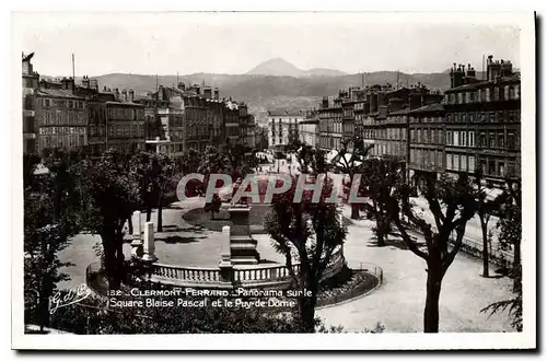 Cartes postales Clermont Ferrand Panorama Surle Square Blaise Pascal et le Puy de Dome