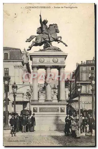 Cartes postales Clermont Ferrand statue de Vercingetorix