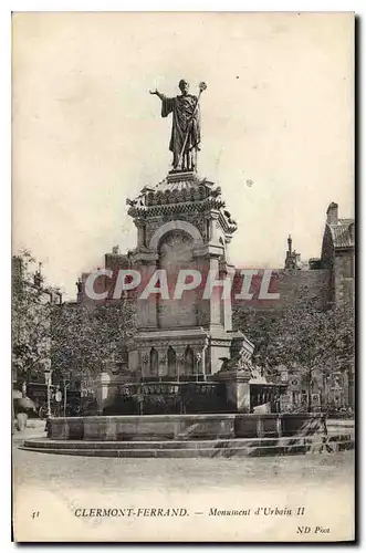 Ansichtskarte AK Clermont Ferrand monument d'Urbain II