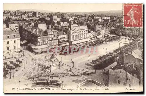 Cartes postales Clermont Ferrand vue panoramique sur la place de Jaude