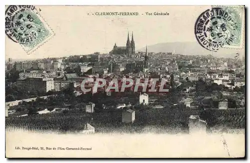 Cartes postales Clermont Ferrand vue generale