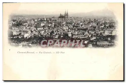 Cartes postales Clermont Ferrand vue generale