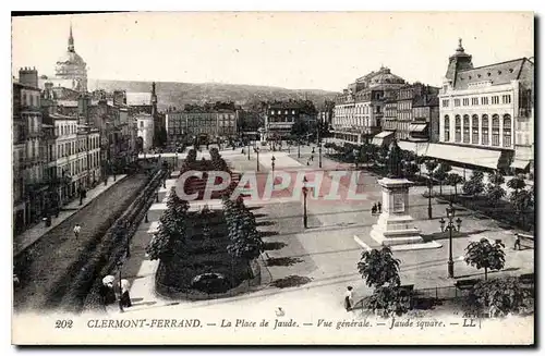 Cartes postales Clermont Ferrand la place de Jaude vue generale Jaude Square