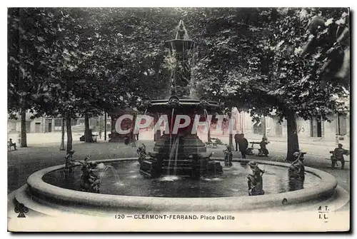 Cartes postales Clermont Ferrand place Delille