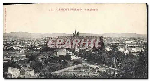 Cartes postales Clermont Ferrand vue generale