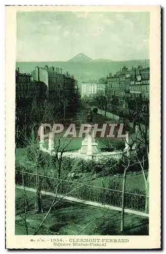 Cartes postales Clermont Ferrand Square Blaise Pascal