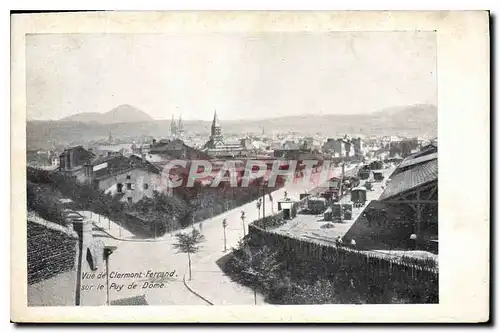 Cartes postales Vue de Clermont Ferrand su le P de D