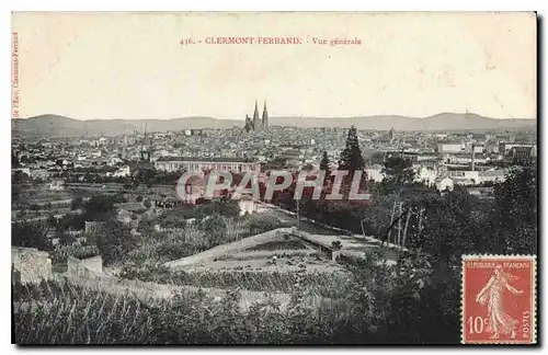 Cartes postales Clermont Ferrand Vue generale