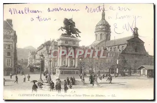 Cartes postales Clermont Ferrand Vercingetorix et St Pierre des Minimes