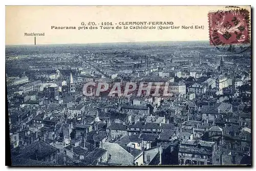 Ansichtskarte AK Clermont Ferrand Panorama pris des Tours de la Cathedrale