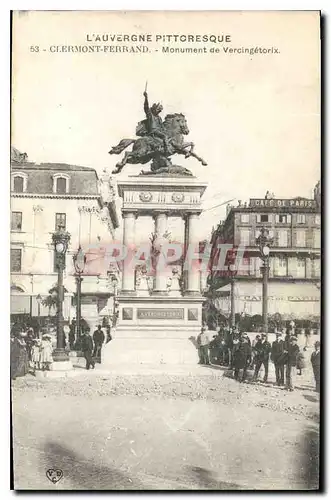 Cartes postales Clermont Ferrand Monument de Vercingetorix