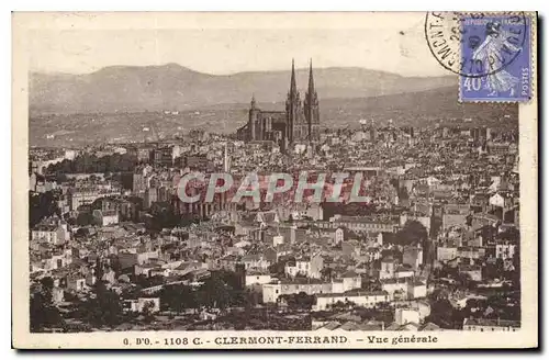 Cartes postales Clermont Ferrand Vue generale