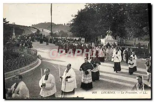 Cartes postales Lourdes La Procession