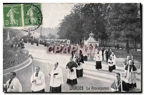 Cartes postales Lourdes La Procession