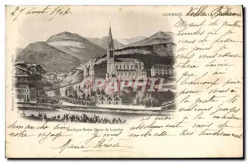 Cartes postales Lourdes Basilique Notre Dame de Lourdes