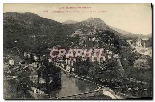 Ansichtskarte AK Les Hautes Pyrenees Lourdes Vue Panoramique sur le Calvaire