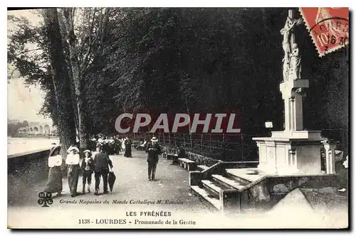 Cartes postales Les Pyrenees Lourdes Promenade de la Grotte