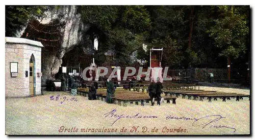 Cartes postales Grotte miracuieuse de N D de Lourdes