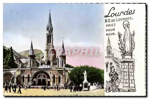 Cartes postales Lourdes Hautes Pyrenees La Basilique