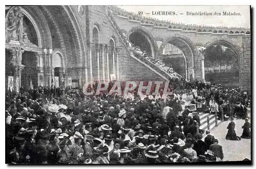 Cartes postales Lourdes Benediction des Malades