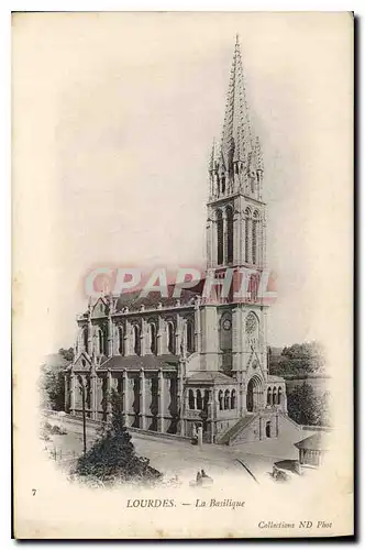 Cartes postales Lourdes La Basilique