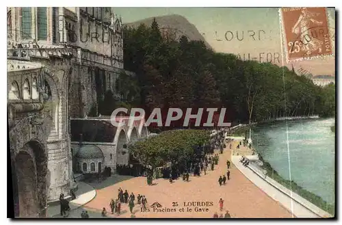 Cartes postales Lourdes Les Piscines et le Gave