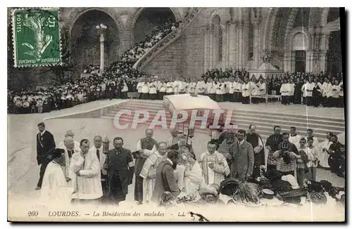 Cartes postales Lourdes La Benediction des Malades