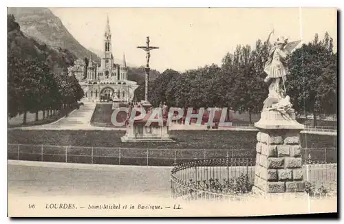 Ansichtskarte AK Lourdes St Michel et la Basilique