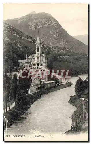 Cartes postales Lourdes La Basilique