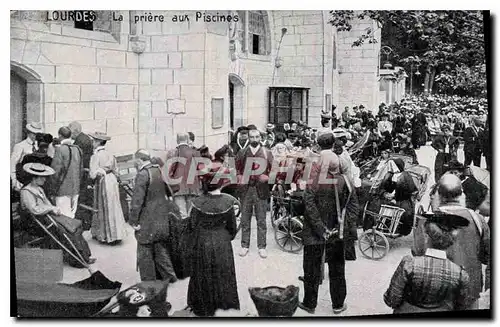 Cartes postales Lourdes La Priere aux Piscines