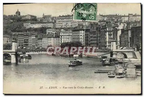 Ansichtskarte AK Lyon Vue vers la Croix Rousse