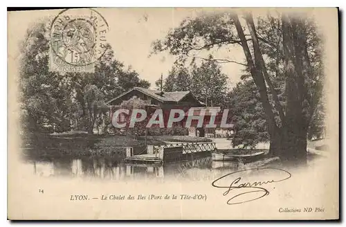 Ansichtskarte AK Lyon Le Chalet des Iles Parc de la Tete d'Or