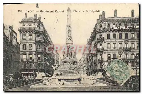 Cartes postales Lyon Monument Carnot Place de la Republique