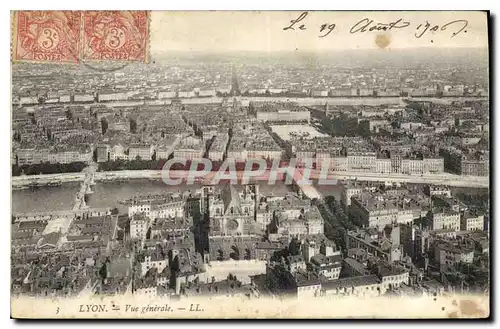 Cartes postales Lyon Vue generale