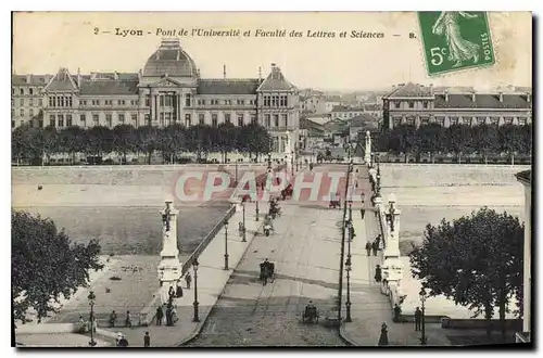 Cartes postales Lyon Pont de l'Universite et Faculte des Lettres et Sciences