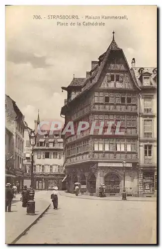 Ansichtskarte AK Strasbourg Maison Kammerzell Place de la Cathedrale