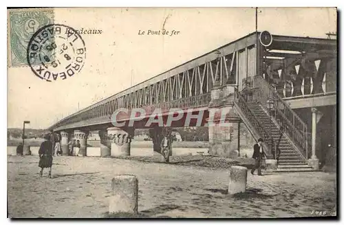 Cartes postales Bordeaux Le Pont de fer