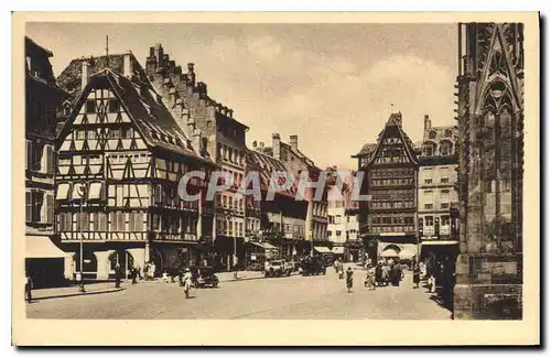 Cartes postales Strasbourg Place de la Cathedrale