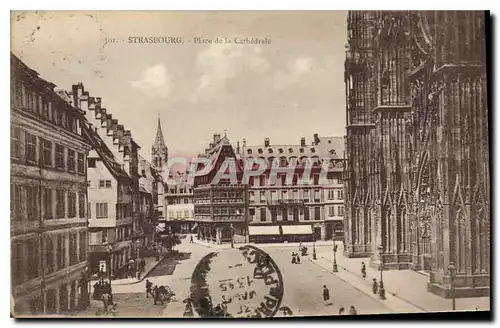 Cartes postales Strasbourg Place de la Cathedrale