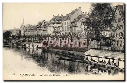 Cartes postales Strasbourg Le Quai des Bateliers