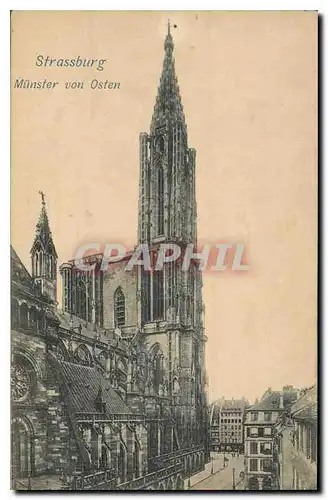 Cartes postales Strassburg Munster von Osten