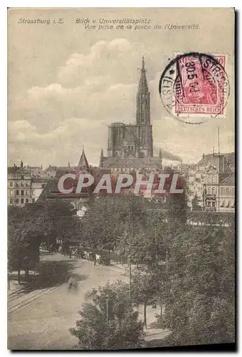 Cartes postales Strassburg vue prise de la place de l'universite