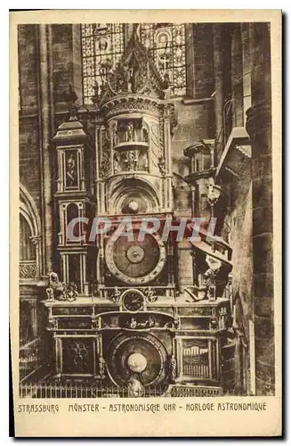 Cartes postales Strassburg Munster horloge astronomique