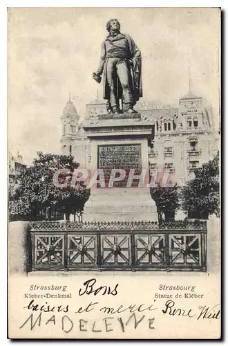 Cartes postales Strasbourg statue de Kleber