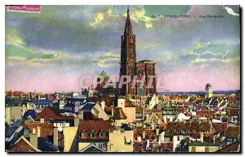 Cartes postales Strasbourg vue generale